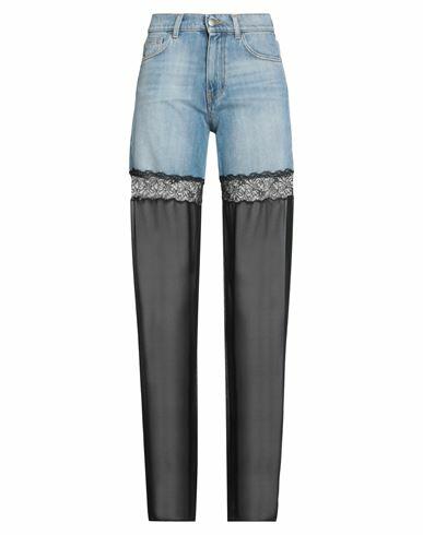 Nensi Dojaka Woman Jeans Blue Cotton, Polyester Cover