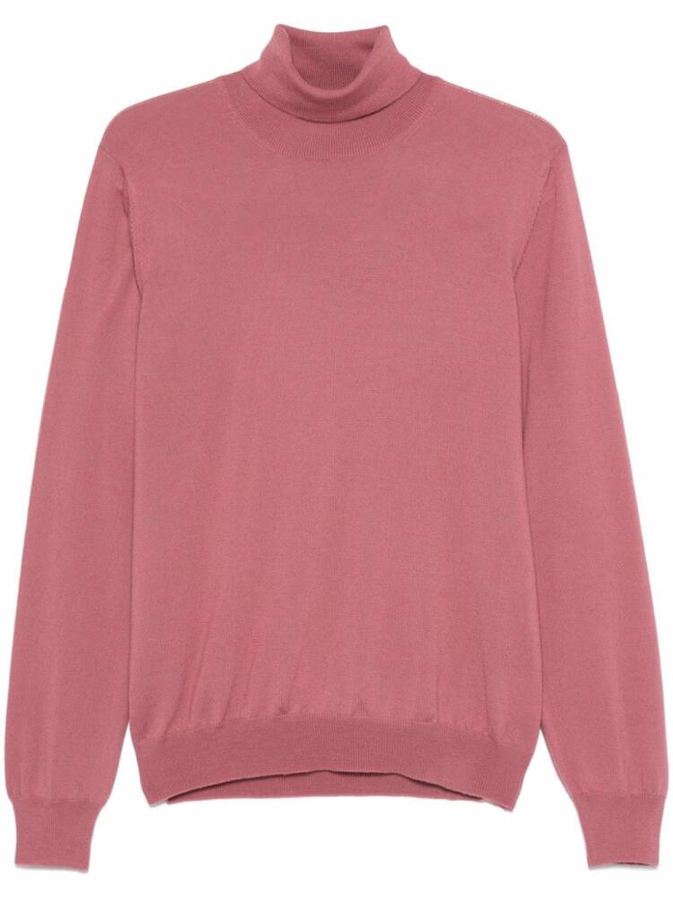 Barba virgin wool sweater - Pink Cover