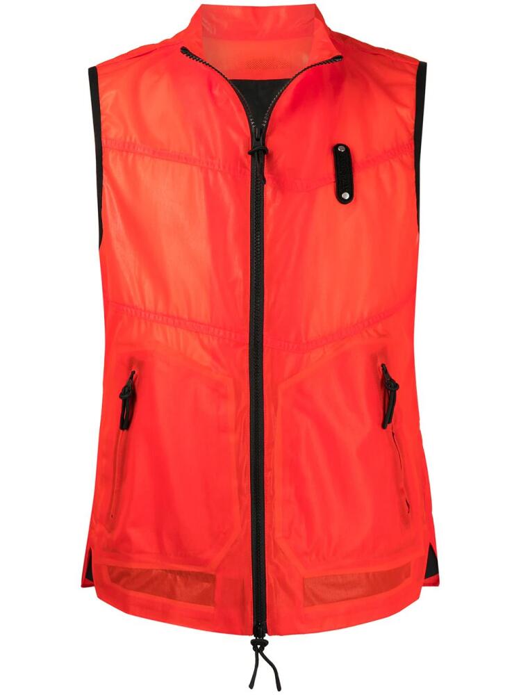 A-COLD-WALL* Trellick two-way zip gilet - Orange Cover