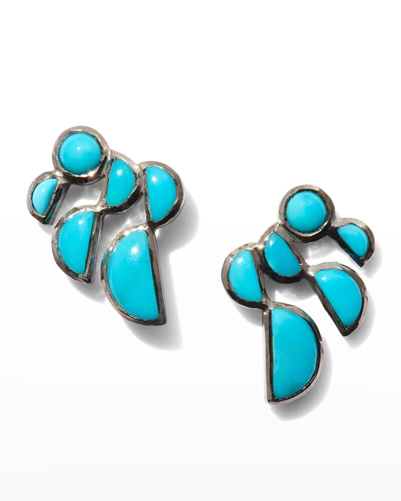 NAKARD Prawn Earrings in Turquoise Cover