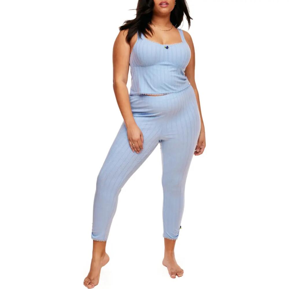 Adore Me Gema Pajama Tank And Legging Set in Medium Blue Cover