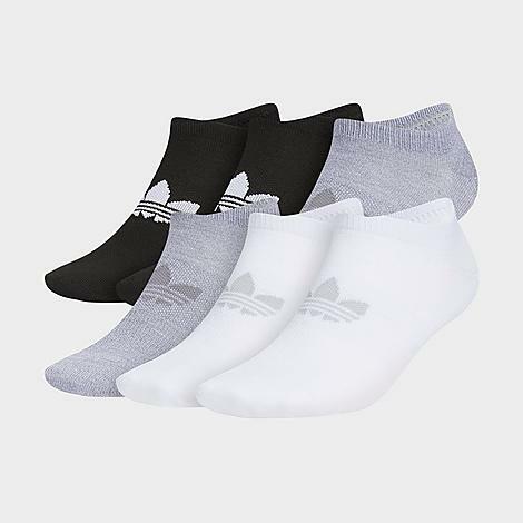 Adidas Originals Superlite No-Show Socks (6-Pack) in Black/White/Grey/Grey Cover