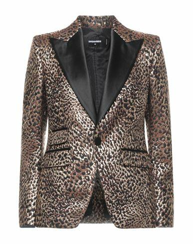 Dsquared2 Woman Blazer Gold Polyester, Viscose, Acetate, Polyamide, Silk Cover