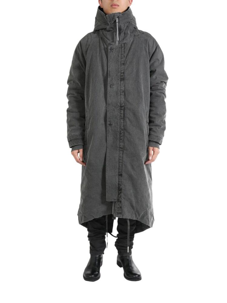 Boris Bidjan Saberi hooded fishtail parka - Grey Cover