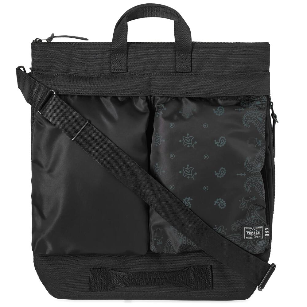 Porter-Yoshida & Co. END. x Porter-Yoshida & Co 2-Way Helmet Bag in Black Cover