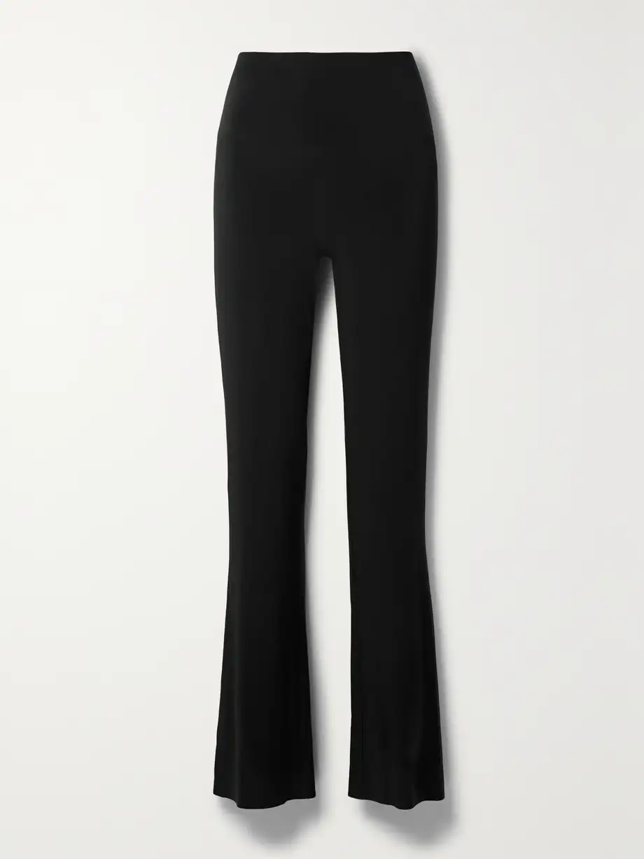 Norma Kamali - Stretch-jersey Straight-leg Pants - Black Cover