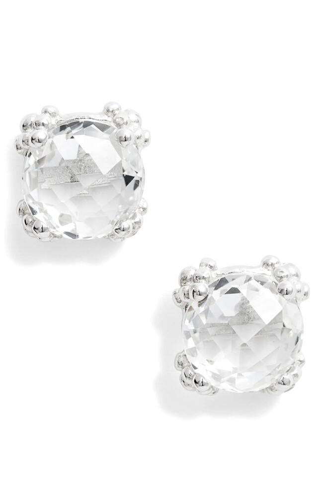 Anzie Dew Drop White Topaz Cluster Stud Earrings in Silver/White Topaz Cover