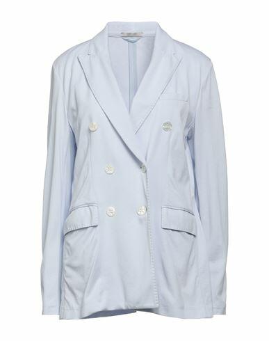 Circolo 1901 Woman Blazer Sky blue Cotton, Elastane Cover