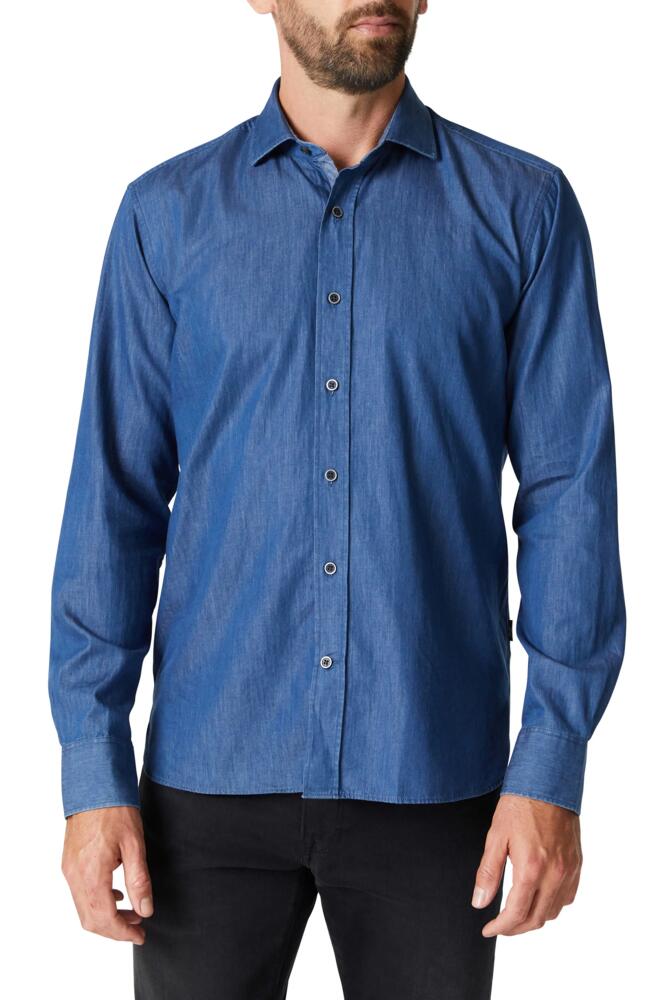 34 Heritage Denim Button-Up Shirt in Rinse Denim Cover