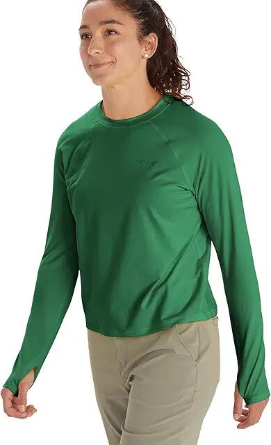 Marmot Windridge Long Sleeve Performance Shirt (Clover) Women's Clothing Cover