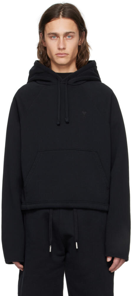 AMI Paris Black Ami de Cœur Hoodie Cover