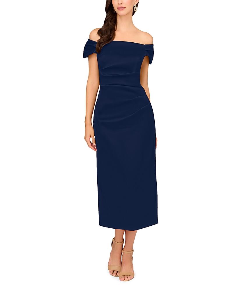 Aidan Mattox Off The Shoulder Sheath Dress Cover