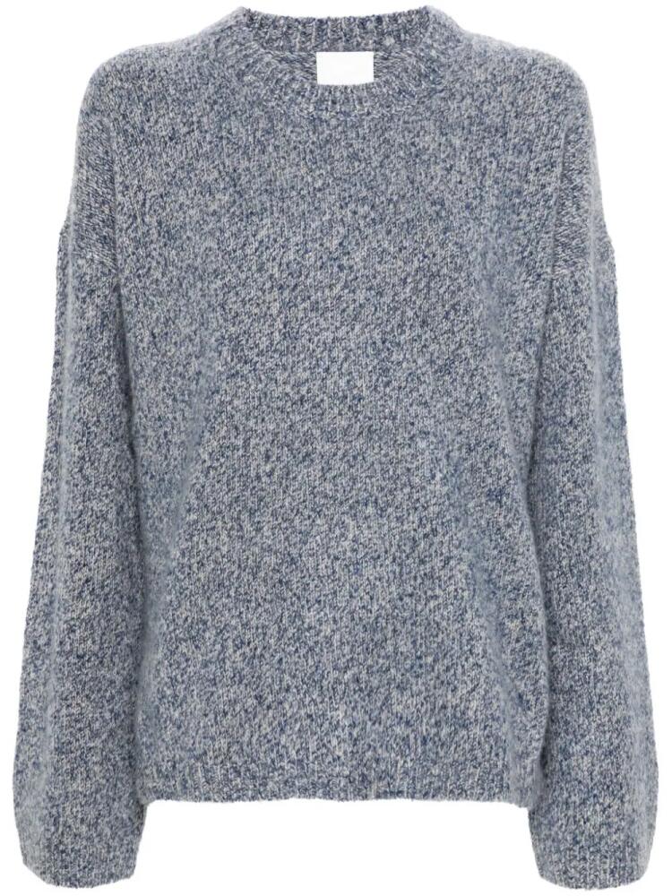 Allude mélange-effect sweater - Blue Cover