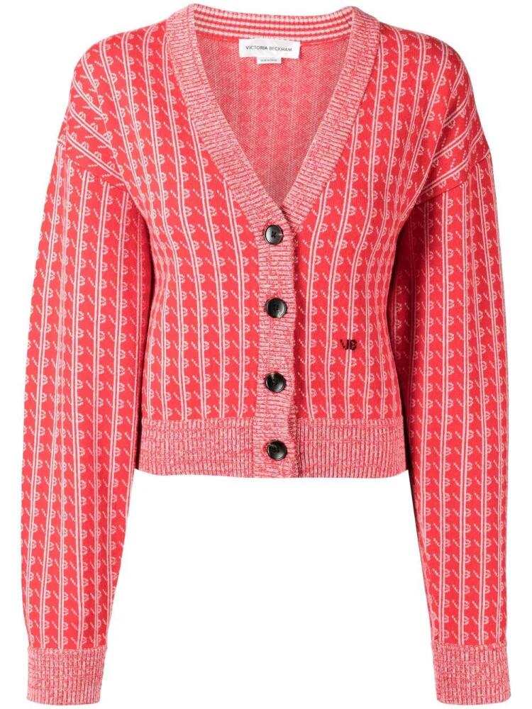 Victoria Beckham embroidered button-down cardigan Cover