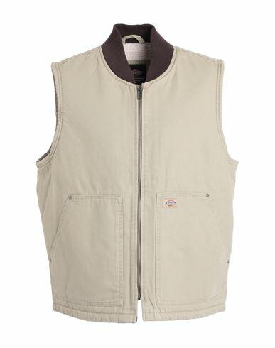 Dickies Dickies Duck Canvas Vest Man Jacket Beige Cotton Cover