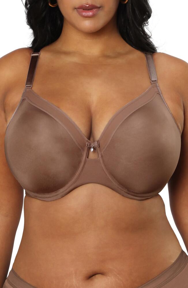 Curvy Couture Silky Smooth Underwire Unlined Bra in Sweet Tea Cover