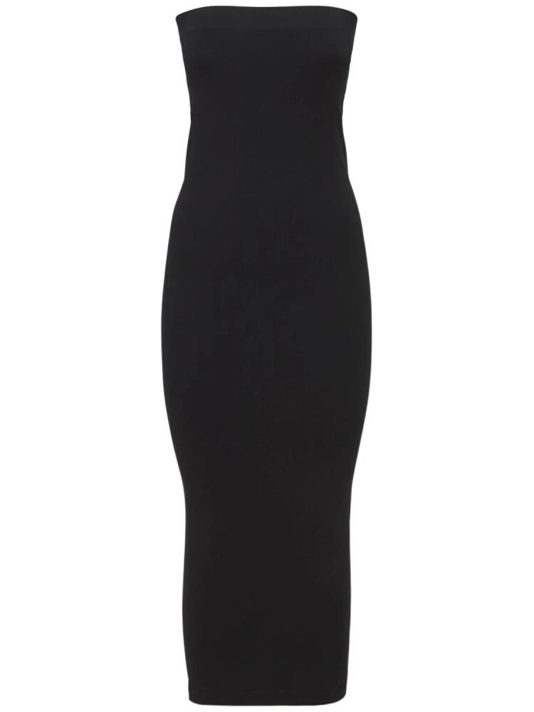 WOLFORD Fatal Strapless Tube Midi Dress Cover