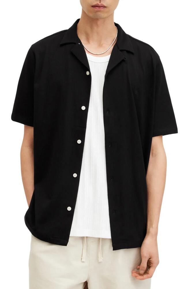 AllSaints Hudson Camp Shirt in Black Cover