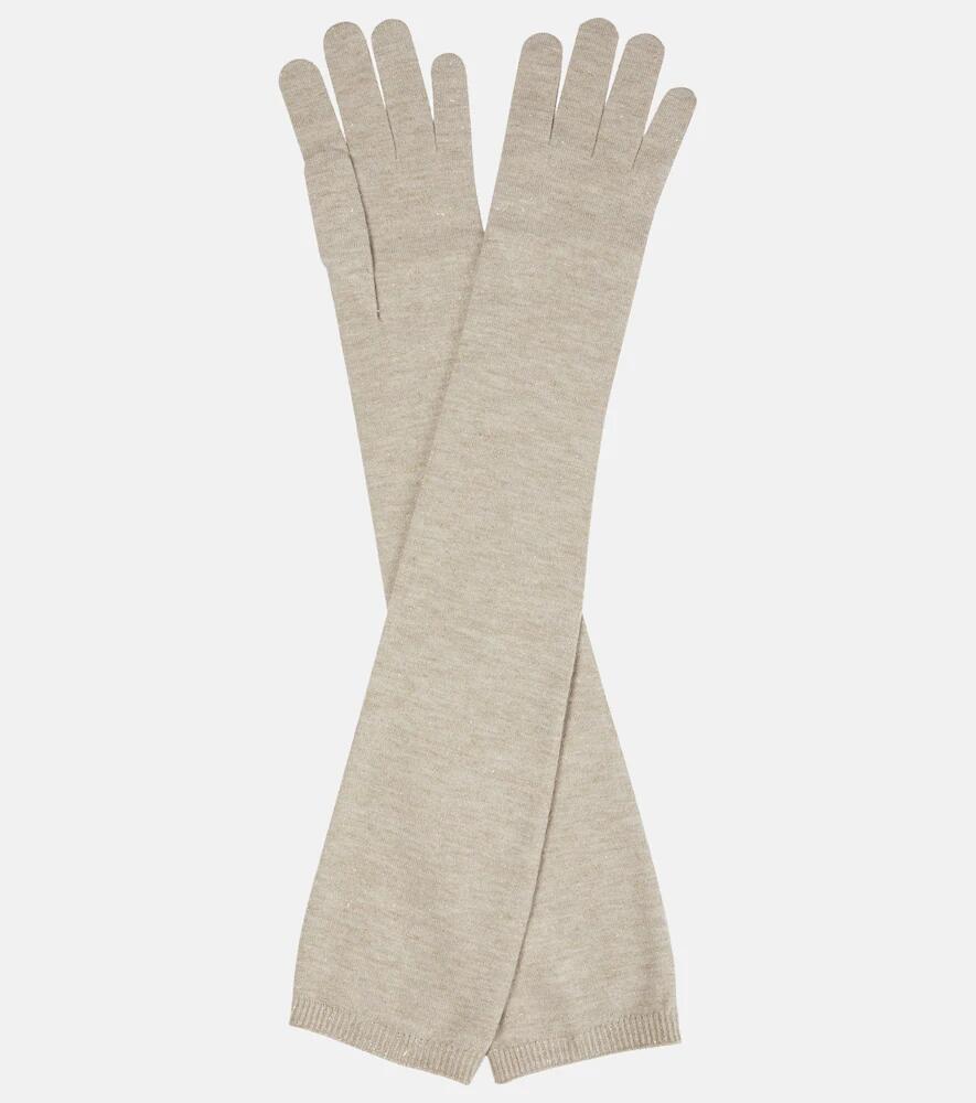 Brunello Cucinelli Lurex cashmere gloves Cover