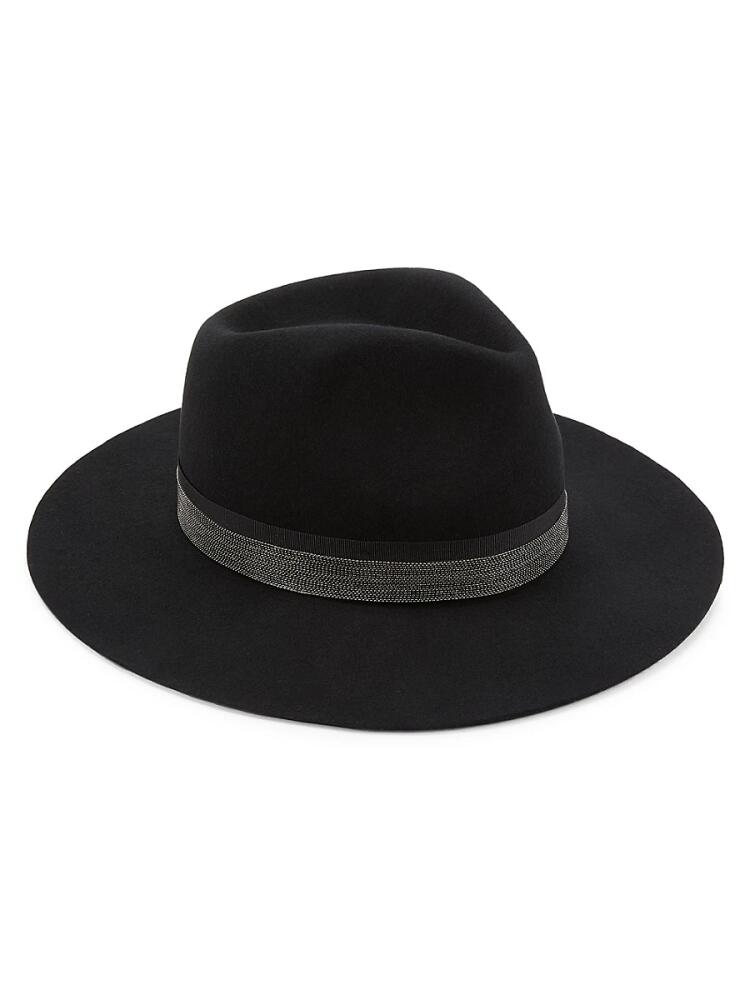 Bruno Magli Women's Wool Fedora Hat - Black Cover