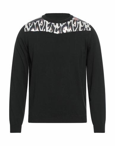 Roberto Cavalli Man Sweater Black Cotton Cover