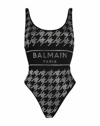 Balmain Woman One-piece swimsuit Black Polyamide, Elastane Cover