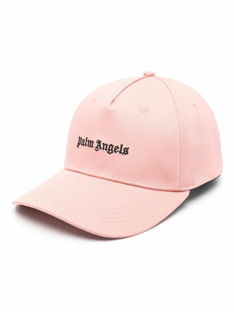 Palm Angels logo-embroidered cotton cap - Pink Cover