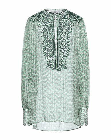 Ermanno Scervino Woman Top Green Silk, Polyester Cover