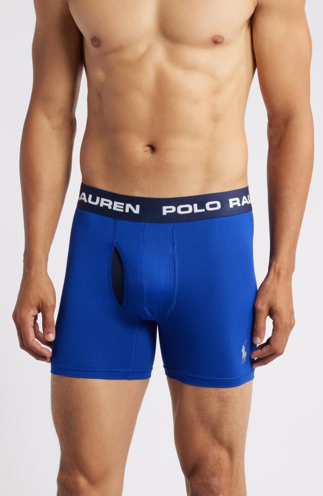 Polo Ralph Lauren Assorted 3-Pack Perfect Pouch Boxer Briefs in Blue Cover