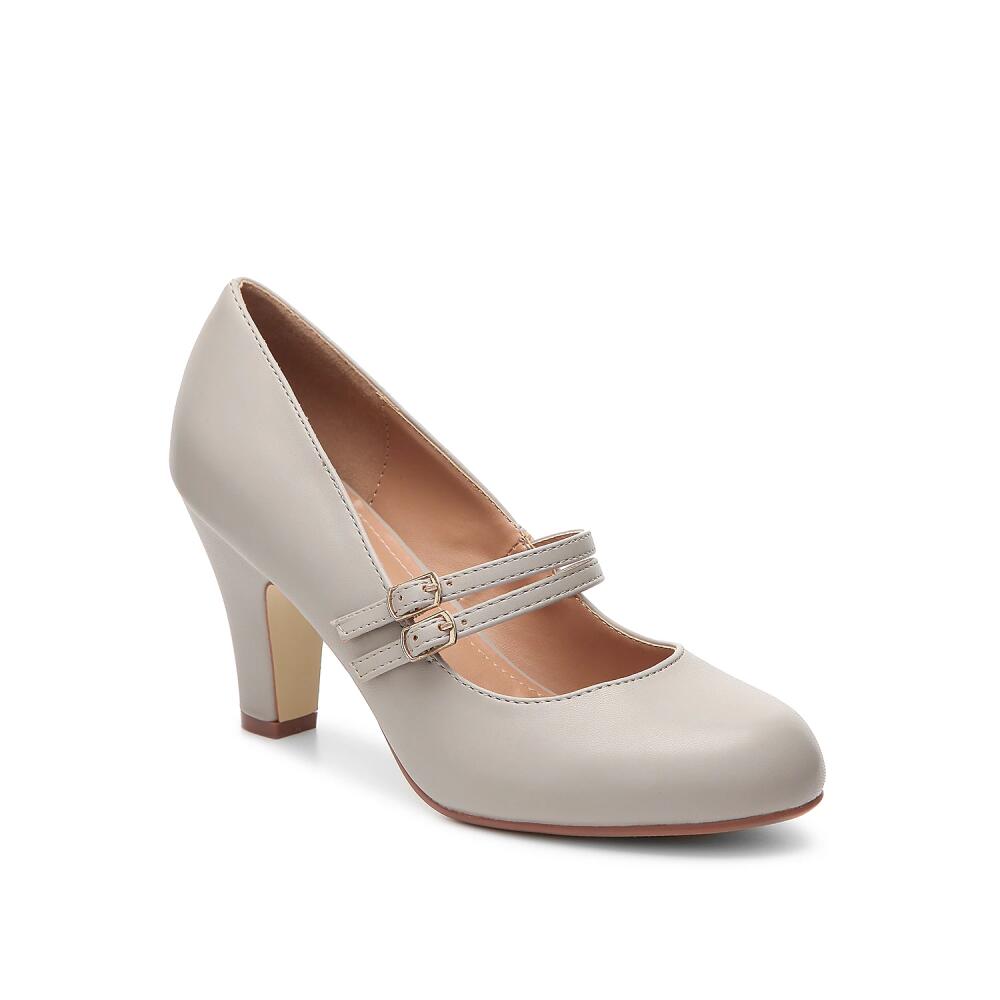 Journee Collection Windy Mary Jane Pump | Women's | Grey Cover