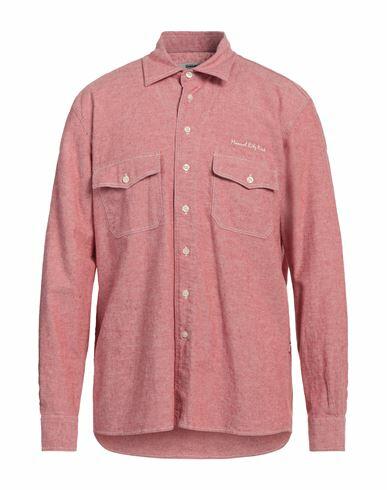 Manuel Ritz Man Shirt Red Cotton, Linen Cover