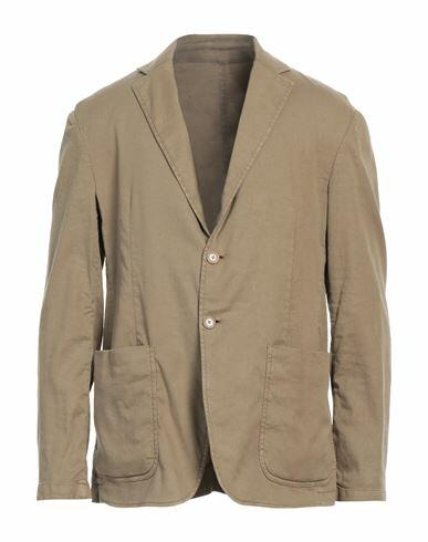 Dondup Man Blazer Khaki Linen, Lyocell, Elastane Cover