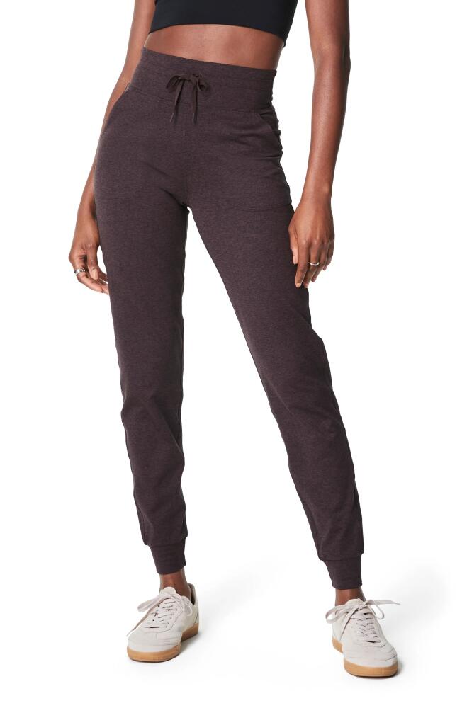 SPANX® Skysoft Slim Joggers in Truffle Brown Heather Cover