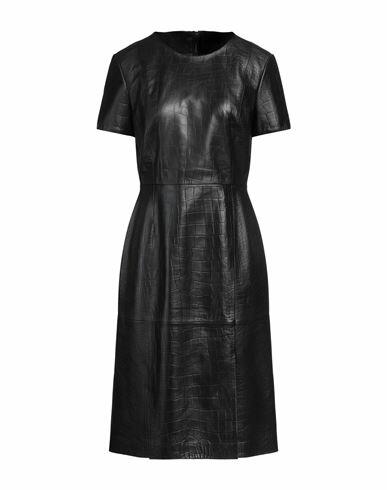 Boss Hugo Boss Woman Midi dress Black Lambskin Cover