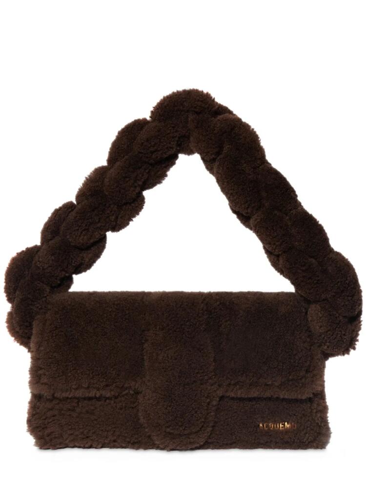 JACQUEMUS Le Bambidou Shearling Shoulder Bag Cover