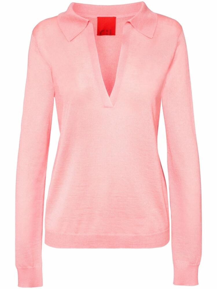 Cashmere In Love Lane polo top - Pink Cover