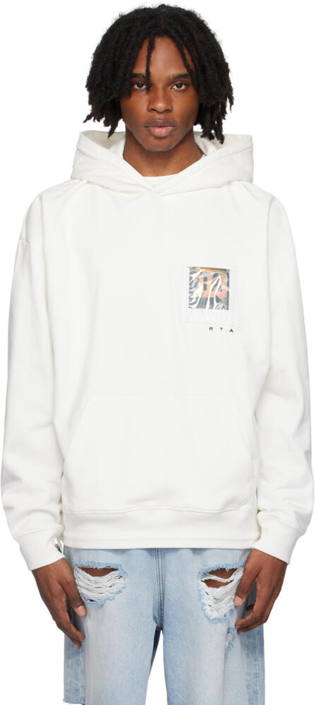 RTA White Photo Pocket Hoodie Cover