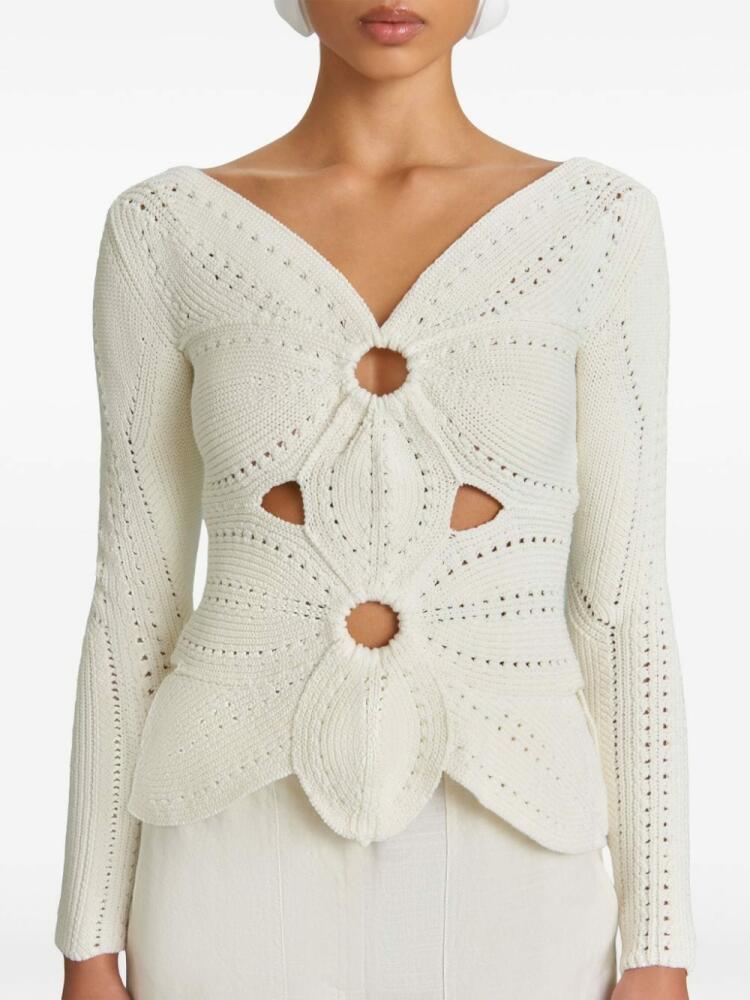 Cult Gaia Lule crochet top - White Cover