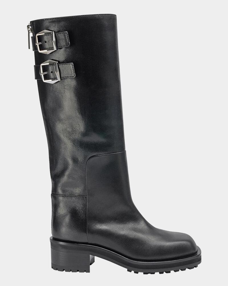 Jimmy Choo Brooklyn Tall Leather Moto Boots Cover