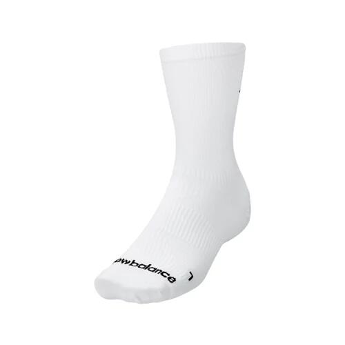 New Balance Unisex Run Foundation Flat Knit Midcalf Midcalf Socks - White Cover