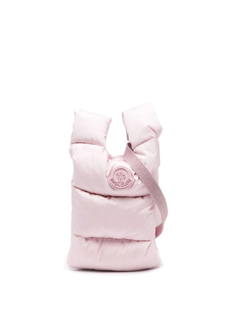 Moncler Legere quilted crossbody bag - Pink Cover