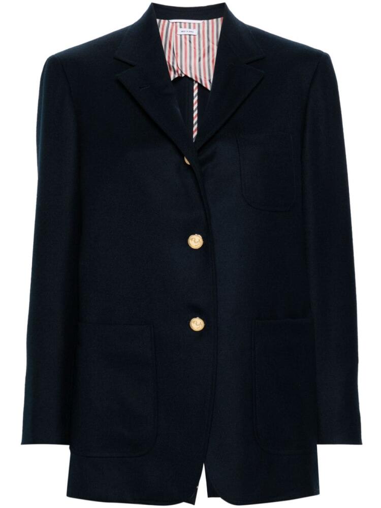 Thom Browne single-breasted wool blazer - Blue Cover