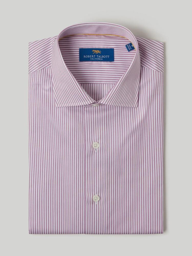 Robert Talbott Reynolds Twill Bengal Dress Shirt in Purple/white Cover