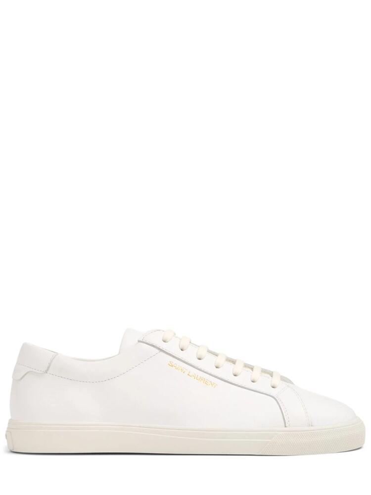 SAINT LAURENT 10mm Andy Leather Sneakers Cover