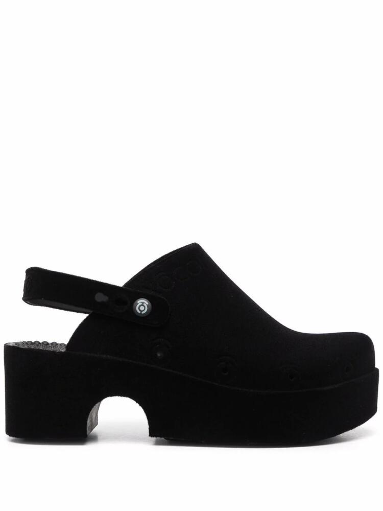 XOCOI sling-back clog mules - Black Cover