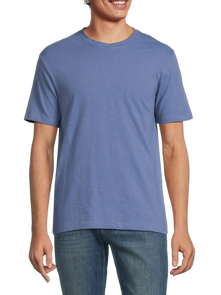 Saks Fifth Avenue Men's Solid Tee - Sea Slug Cover