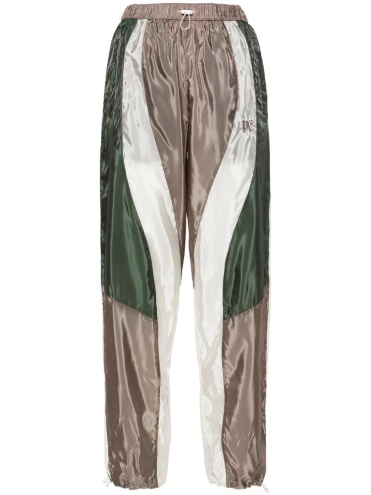 Palm Angels logo-embroidered track pants - Green Cover