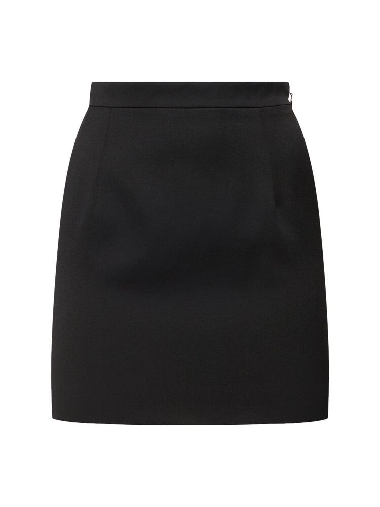 ALESSANDRA RICH Light Wool High Waist Mini Skirt Cover