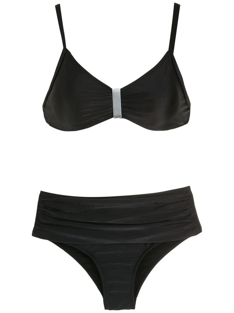 Lygia & Nanny Anne ruched bikini - Black Cover