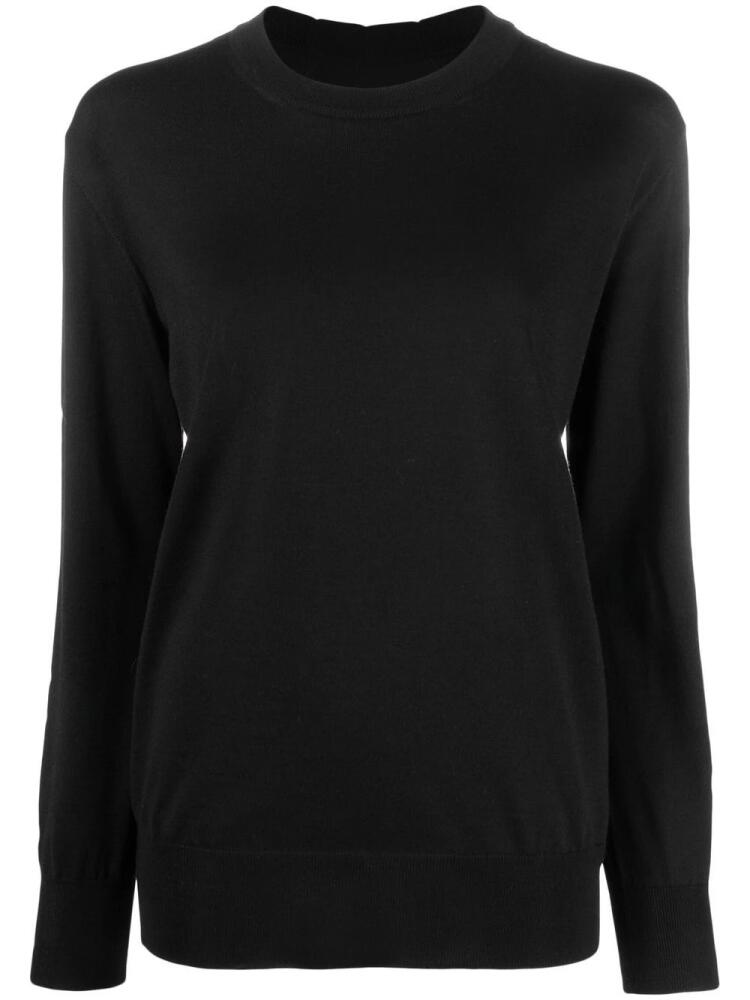 Jil Sander crew neck pullover sweater - Black Cover